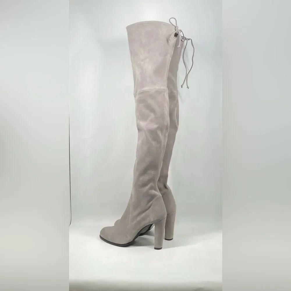 Stuart Weitzman Highland Block Heel Suede Over The Knee Boots size 11
